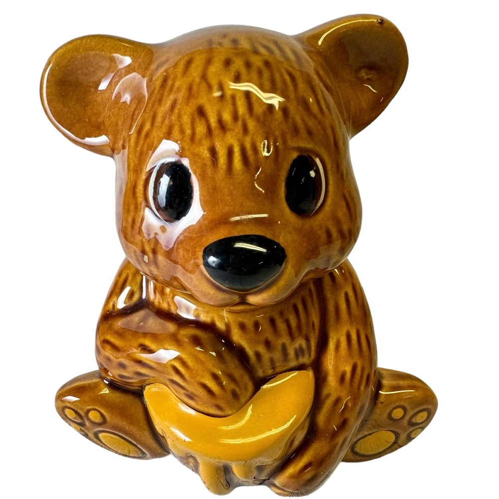 Ceramic Honey Bear Container